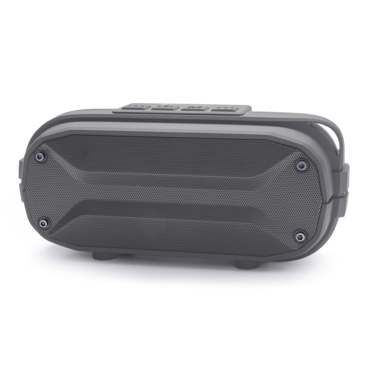 Haut-parleur Bluetooth sans fil stéréo portable NewRixing NR-3023, microphone intégré, supporte les cartes TF / la radio FM (Gris)