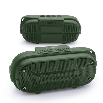 Haut-parleur Bluetooth sans fil stéréo portable NewRixing NR-3023, microphone intégré, supporte les cartes TF / la radio FM (Gris)