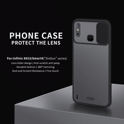 Pour Infinix X653 / Smart 4 MOFI Xing Dun Series Housse de protection complète antichoc en PC dépoli translucide + TPU anti-reflet et anti-espion (Noir)
