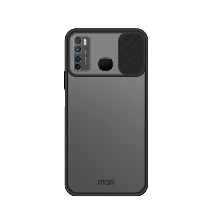 For Infinix X656 / HOT9 / Note7 Lite MOFI Xing Dun Series Translucent Frosted PC + TPU Privacy Anti-glare Shockproof All-inclusive Protective Case(Black)