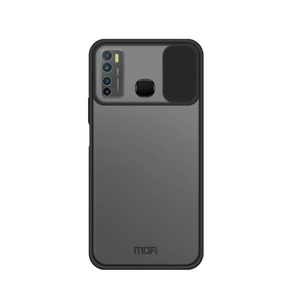 For Infinix X656 / HOT9 / Note7 Lite MOFI Xing Dun Series Translucent Frosted PC + TPU Privacy Anti-glare Shockproof All-inclusive Protective Case(Black)