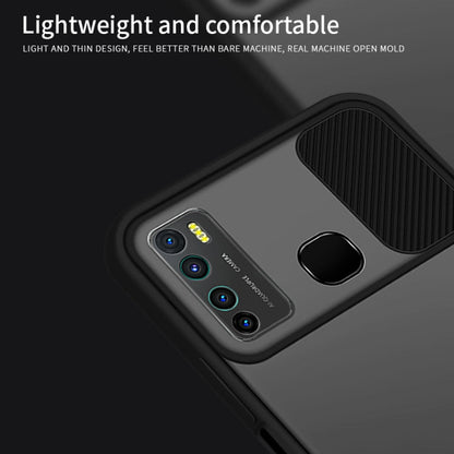 For Infinix X656 / HOT9 / Note7 Lite MOFI Xing Dun Series Translucent Frosted PC + TPU Privacy Anti-glare Shockproof All-inclusive Protective Case(Black)