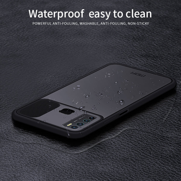 For Infinix X656 / HOT9 / Note7 Lite MOFI Xing Dun Series Translucent Frosted PC + TPU Privacy Anti-glare Shockproof All-inclusive Protective Case(Green)