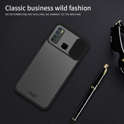 For Infinix X656 / HOT9 / Note7 Lite MOFI Xing Dun Series Translucent Frosted PC + TPU Privacy Anti-glare Shockproof All-inclusive Protective Case(Green)