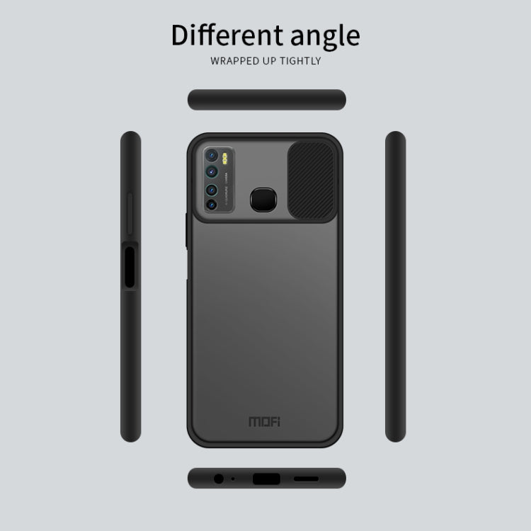 For Infinix X656 / HOT9 / Note7 Lite MOFI Xing Dun Series Translucent Frosted PC + TPU Privacy Anti-glare Shockproof All-inclusive Protective Case(Green)
