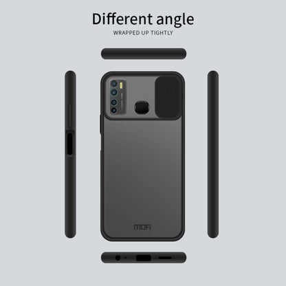 For Infinix X656 / HOT9 / Note7 Lite MOFI Xing Dun Series Translucent Frosted PC + TPU Privacy Anti-glare Shockproof All-inclusive Protective Case(Green)