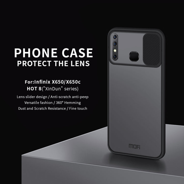 Pour Infinix X650 / X650C / HOT8 / HOT8Lite Étui de protection antichoc tout compris de la série MOFI Xing Dun en PC + TPU givré translucide anti-reflet (vert)