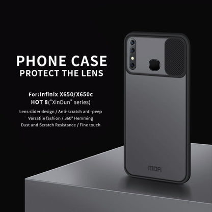Pour Infinix X650 / X650C / HOT8 / HOT8Lite Étui de protection antichoc tout compris de la série MOFI Xing Dun en PC + TPU givré translucide anti-reflet (vert)