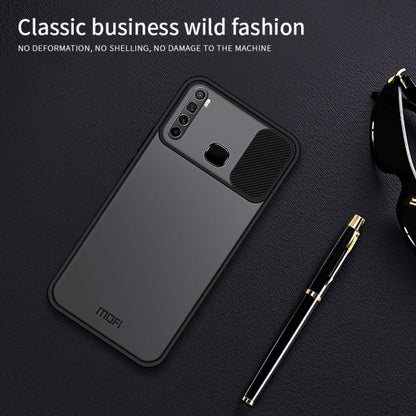 For Infinix X652 / S5 / S5 Lite MOFI Xing Dun Series Translucent Frosted PC + TPU Privacy Anti-glare Shockproof All-inclusive Protective Case(Black)