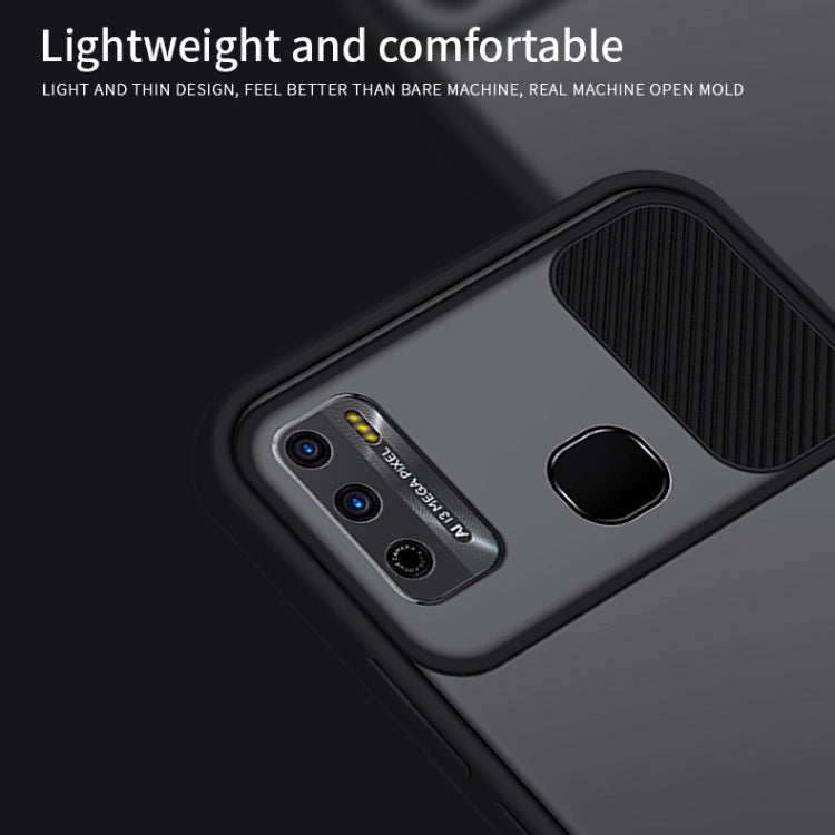 For InfinixX680 / HOT 9 Play MOFI Xing Dun Series Translucent Frosted PC + TPU Privacy Anti-glare Shockproof All-inclusive Protective Case(Black)