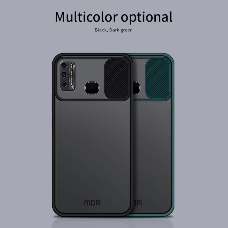 For InfinixX680 / HOT 9 Play MOFI Xing Dun Series Translucent Frosted PC + TPU Privacy Anti-glare Shockproof All-inclusive Protective Case(Black)