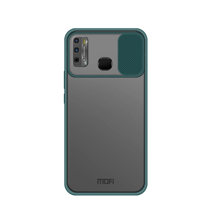 For InfinixX680 / HOT 9 Play MOFI Xing Dun Series Translucent Frosted PC + TPU Privacy Anti-glare Shockproof All-inclusive Protective Case(Green)