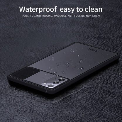 For Samsung Galaxy Note20 MOFI Xing Dun Series Translucent Frosted PC + TPU Privacy Anti-glare Shockproof All-inclusive Protective Case(Green)