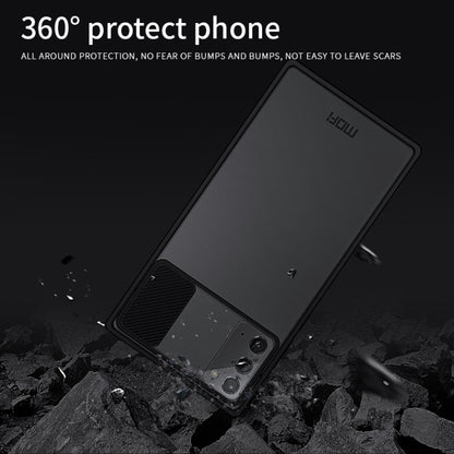 For Samsung Galaxy Note20 MOFI Xing Dun Series Translucent Frosted PC + TPU Privacy Anti-glare Shockproof All-inclusive Protective Case(Green)