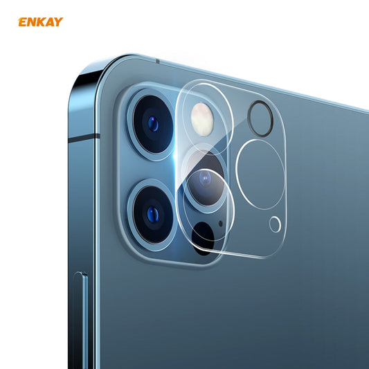 Pour iPhone 12 Pro ENKAY Hat-Prince Film de protection d'objectif de caméra arrière en verre trempé 9H Couverture complète