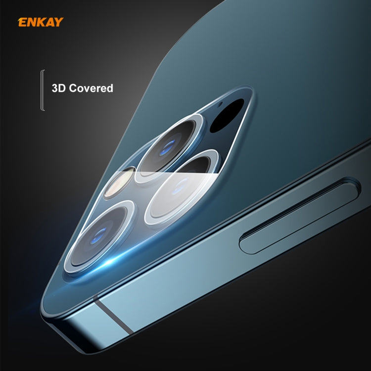 For iPhone 12 Pro Max ENKAY Hat-Prince 9H Rear Camera Lens Tempered Glass Film Full Coverage Protector