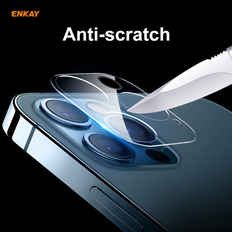 For iPhone 12 Pro Max ENKAY Hat-Prince 9H Rear Camera Lens Tempered Glass Film Full Coverage Protector