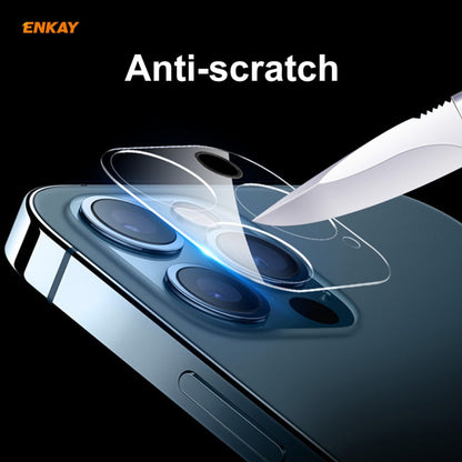 For iPhone 12 Pro Max ENKAY Hat-Prince 9H Rear Camera Lens Tempered Glass Film Full Coverage Protector