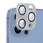 Pour iPhone 13 Pro / 13 Pro Max Cache d'objectif d'appareil photo ENKAY en alliage d'aluminium + verre trempé (argent)