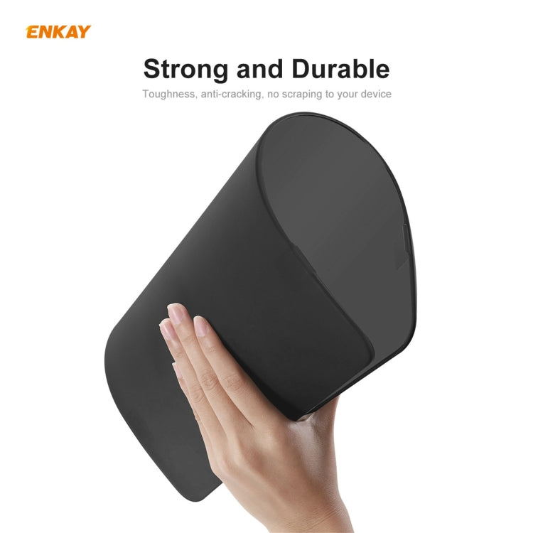 ENKAY 3 in 1 Matte Laptop Protective Case + US Version TPU Keyboard Film + Anti-dust Plugs Set for MacBook Pro 13.3 inch A1706 / A1989 / A2159 (with Touch Bar)(Black)