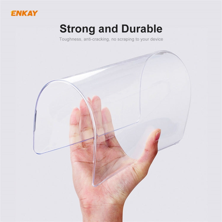 ENKAY 3 in 1 Crystal Laptop Protective Case + US Version TPU Keyboard Film + Anti-dust Plugs Set for MacBook Pro 13.3 inch A1706 / A1989 / A2159 (with Touch Bar)(Green)