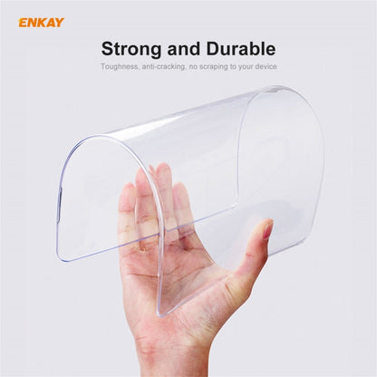 ENKAY 3 in 1 Crystal Laptop Protective Case + US Version TPU Keyboard Film + Anti-dust Plugs Set for MacBook Pro 13.3 inch A1706 / A1989 / A2159 (with Touch Bar)(Green)