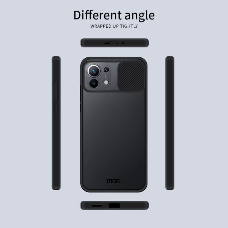 Pour Xiaomi Mi 11 MOFI Série Xing Dun Étui de protection intégral translucide dépoli en PC + TPU anti-reflets et antichoc (noir)