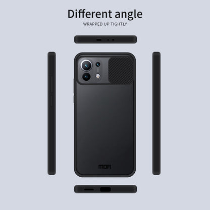 Pour Xiaomi Mi 11 MOFI Série Xing Dun Étui de protection intégral translucide dépoli en PC + TPU anti-reflets et antichoc (noir)