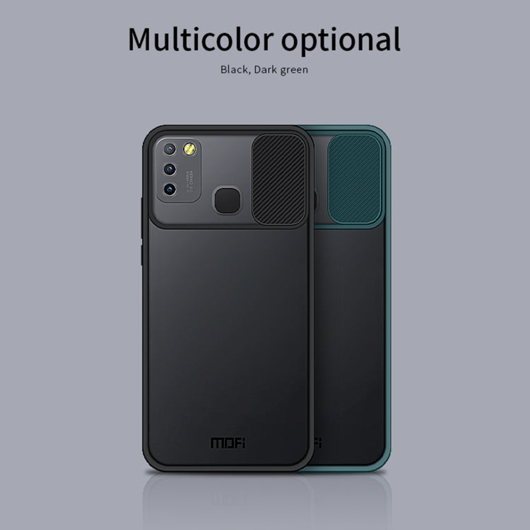 For Infinix Smart 5 X657 / Hot 10 Lite MOFI Xing Dun Series Translucent Frosted PC + TPU Privacy Anti-glare Shockproof All-inclusive Protective Case(Black)