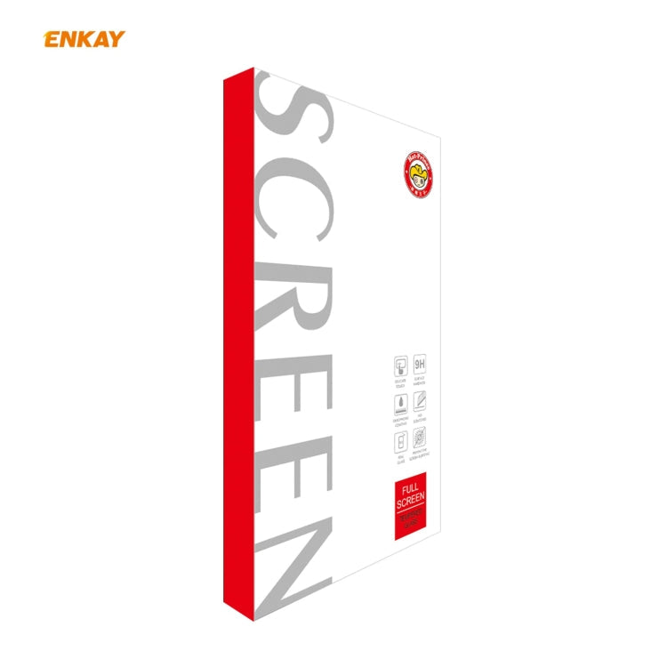 For OnePlus 9R ENKAY Hat-Prince Anti-drop Full Glue Tempered Glass Full Screen Film Anti-fall Protector