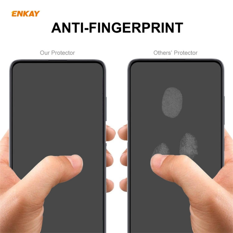 For Xiaomi Poco M3 Pro / Redmi Note 10 5G ENKAY Hat-Prince Full Glue 0.26mm 9H 2.5D Tempered Glass Full Coverage Film