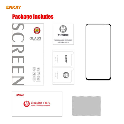 For Xiaomi Poco M3 Pro / Redmi Note 10 5G ENKAY Hat-Prince Full Glue 0.26mm 9H 2.5D Tempered Glass Full Coverage Film