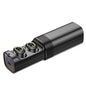 T&G TG909 TWS In-Ear Mini Dual Channel Stereo Bluetooth Earphones with LED Display(Black Gold)
