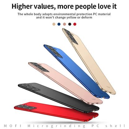 For Samsung Galaxy S22+ 5G MOFI Frosted PC Ultra-thin Hard Phone Case(Blue)