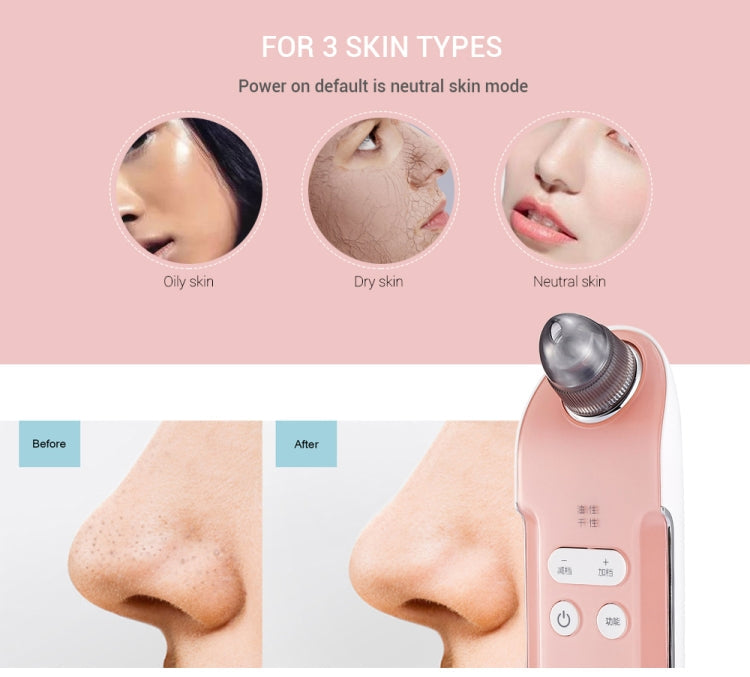 K-SKIN KD803A 3 Level Intensity Blackhead Removal Pore Cleaner Suction Rechargeable Black Spot Cleaner Facial Cleaning Machine
