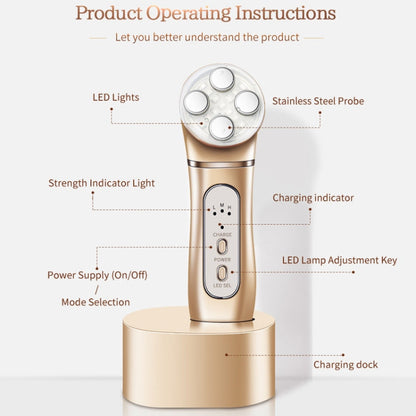 K-SKIN OP9910 Masseur Facial Anti-âge Raffermissant RF EMS pour Usage Domestique, Technologie EMS, 3 Niveaux Réglables, Anti-rides