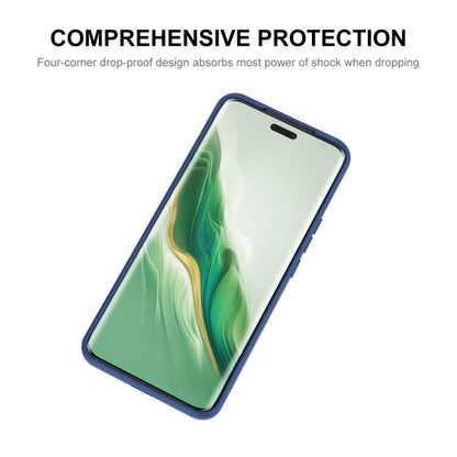 Pour Honor Magic6 Pro ENKAY Coque de téléphone en silicone liquide souple antichoc (noir)