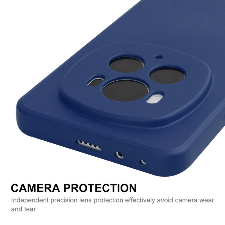 Pour Honor Magic6 Pro ENKAY Coque de téléphone en silicone liquide souple antichoc (noir)