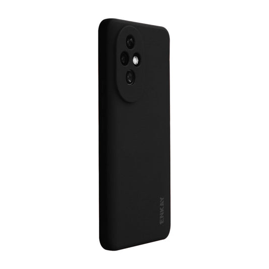 For Honor 200 ENKAY Liquid Silicone Soft Shockproof Phone Case(Black)