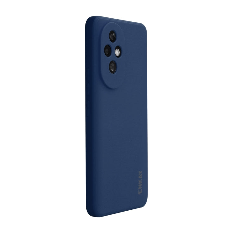 For Honor 200 ENKAY Liquid Silicone Soft Shockproof Phone Case(Dark Blue)