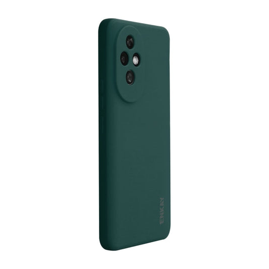 For Honor 200 ENKAY Liquid Silicone Soft Shockproof Phone Case(Dark Green)
