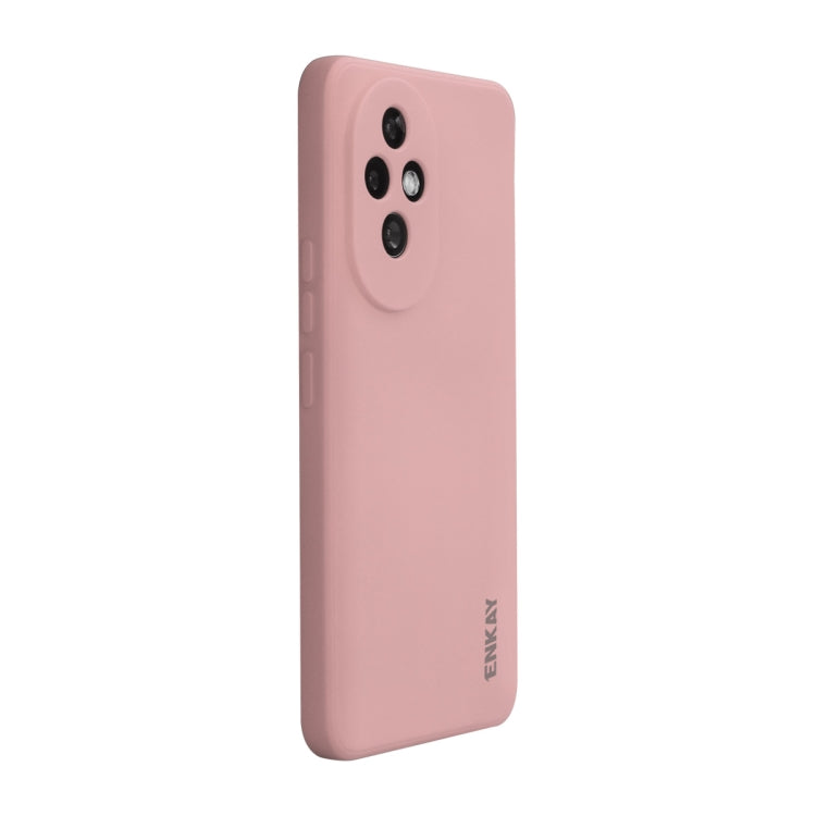 For Honor 200 ENKAY Liquid Silicone Soft Shockproof Phone Case(Pink)