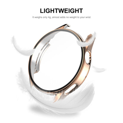 For Huawei Watch GT 3 46mm ENKAY PC Frame + Tempered Glass Protector Composite Case(Pink)