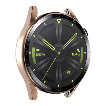 Pour Huawei Watch GT 3 46mm ENKAY Coque de protection PC + Verre trempé avec échelle (Or Rose)