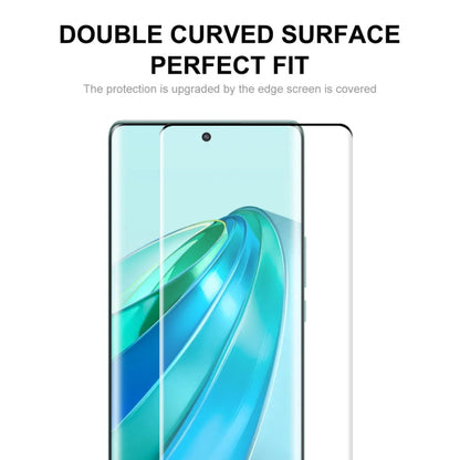 For Honor X9A / Magic5 Lite 5pcs ENKAY 3D Hot Bending Edge Glue Tempered Glass Full Film with Lens Film