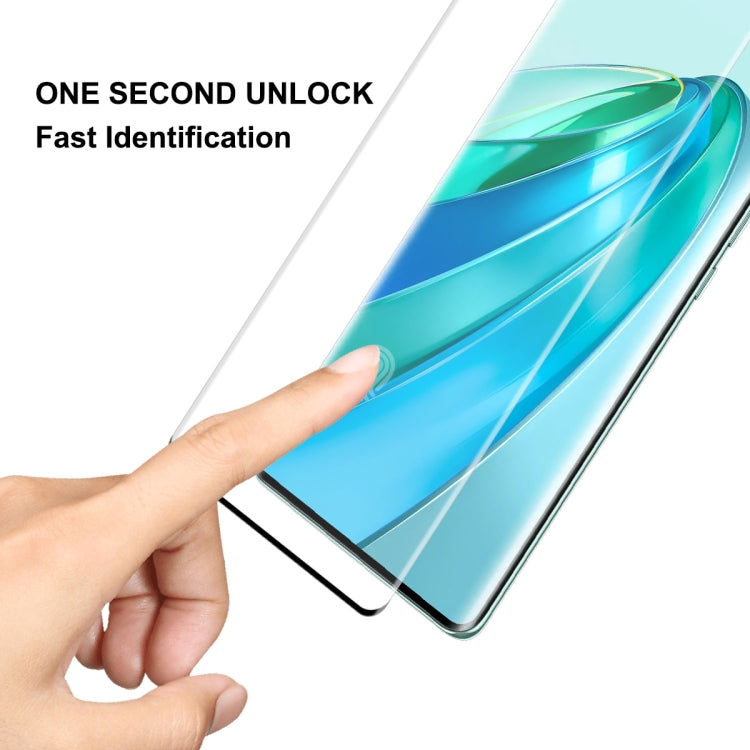 For Honor X9A / Magic5 Lite 5pcs ENKAY 3D Hot Bending Edge Glue Tempered Glass Full Film with Lens Film