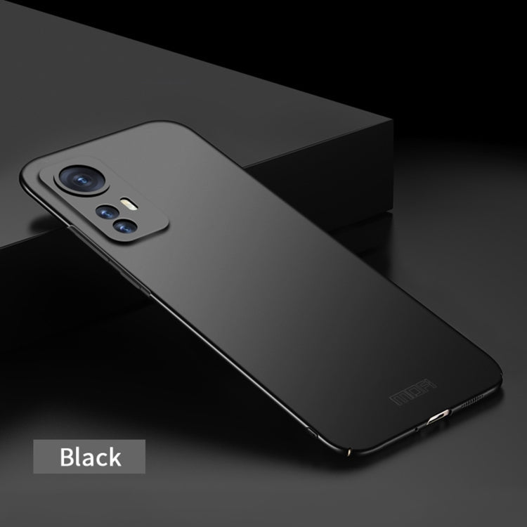 For Xiaomi 12 / 12X MOFI Frosted PC Ultra-thin Hard Phone Case(Black)