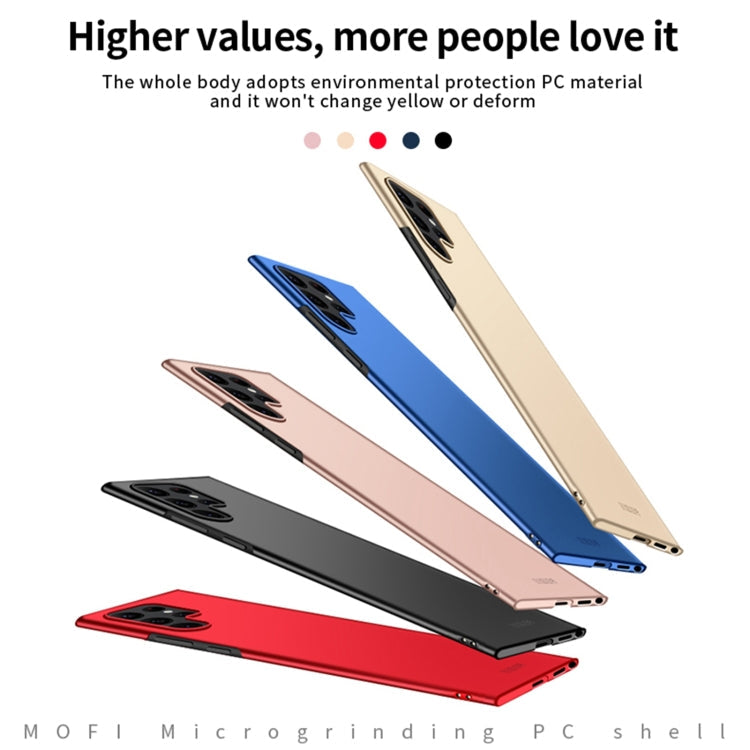 For Samsung Galaxy S22 Ultra 5G MOFI Frosted PC Ultra-thin Hard Case(Red)