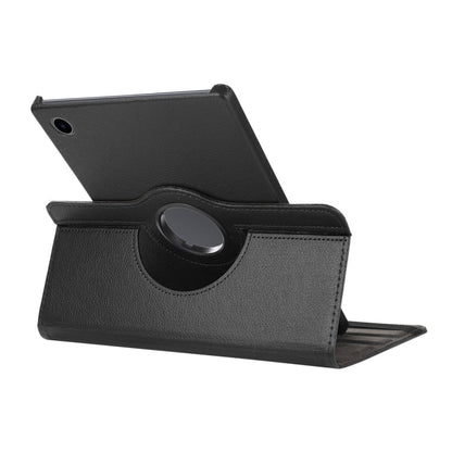Pour Samsung Galaxy Tab A8 10.5 2021 X200/X205 ENKAY Étui intelligent en cuir Litchi rotatif à 360 degrés (Bleu foncé)