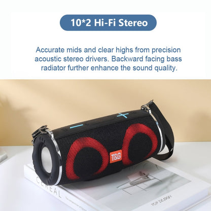 T&G TG642 RGB Light Waterproof  Portable Bluetooth Speaker Support FM / TF Card(Camouflage)